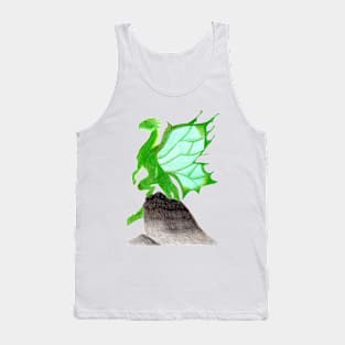 Standing Proud over my Entire Kingdom- Dragon White Tank Top